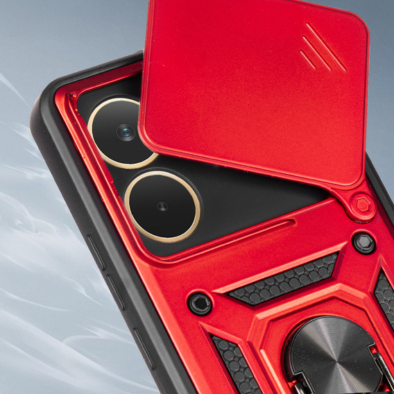 Case for Oppo A5 Pro 5G, CamShield Slide, red