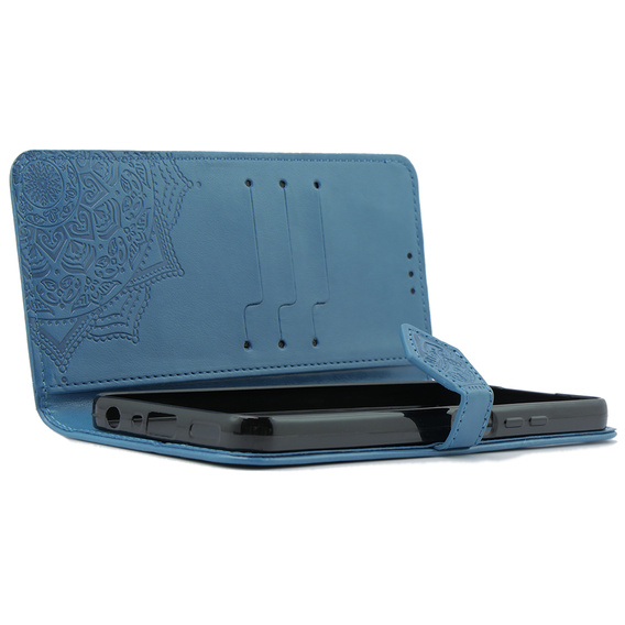 Flip case for Xiaomi Poco X6 5G, Mandala, blue