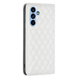 Flip case for Samsung Galaxy A54 5G, Wallet, BINFEN COLOR, white