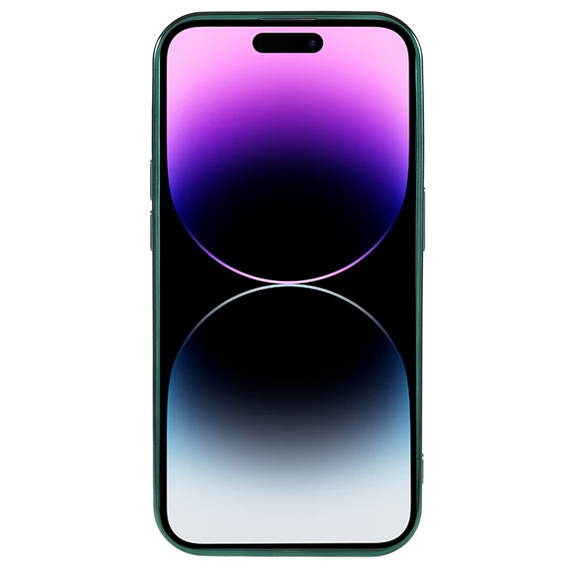 Case for iPhone 14 Pro Max, Electro MagSafe, green + Screen Glass