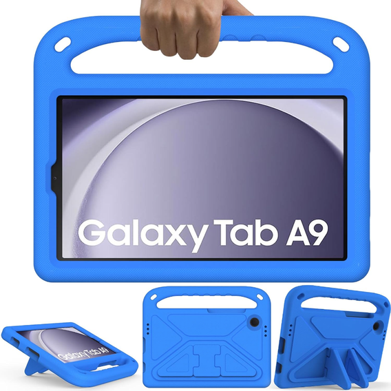 Children's Case for Samsung Galaxy Tab A9, Children's Case with Handle, blue
