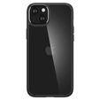 Spigen case for iPhone 15, Ultra Hybrid, black + 9H Tempered Glass