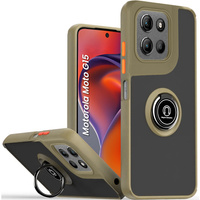 Case for Motorola Moto G15 / Motorola Moto G15 Power, Frosted Ring, green