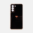 Case for Samsung Galaxy S21 FE, Electro heart, black