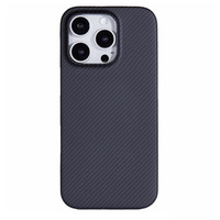 Case for iPhone 16 Pro, Aramid Fiber Cover, black