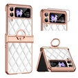 Case for Samsung Galaxy Z Flip 4 5G, Rhombus Grid