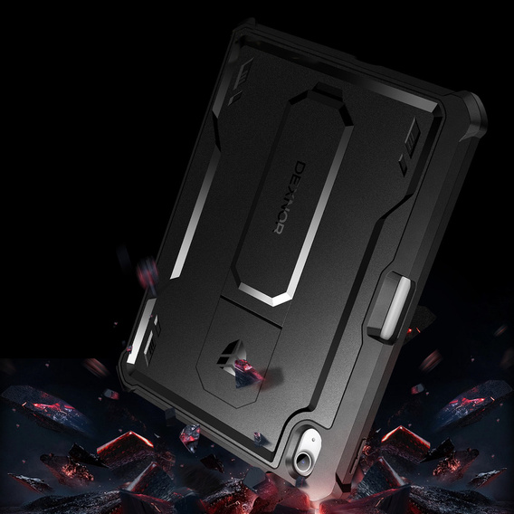 Armored case for iPad 10.9 2022 10 Gen, Dexnor Full Body, black