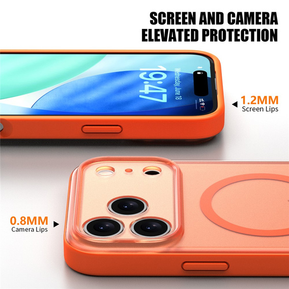 Matte case for iPhone 17 Pro, for MagSafe, with camera protection