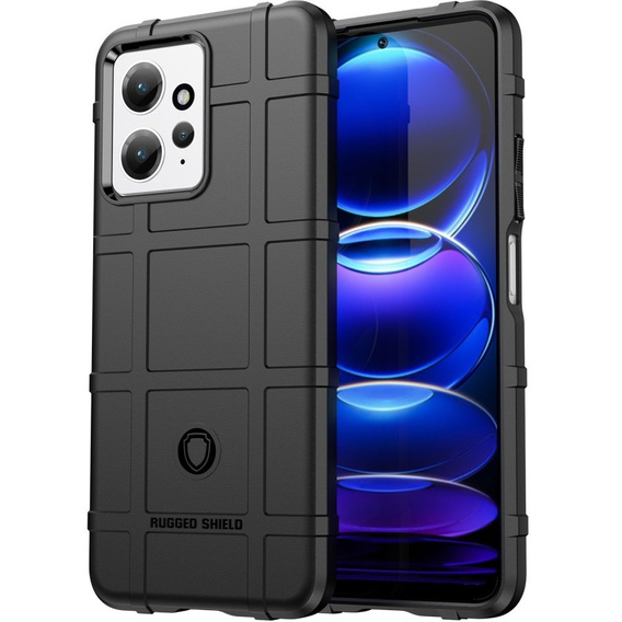 Case for Xiaomi Redmi Note 12 4G, Rugged Shield, black