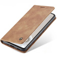 CASEME case for Samsung Galaxy S20 FE, Leather Wallet Case, brown