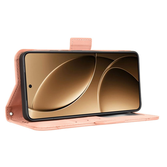 Flip case for Xiaomi Poco F7 Pro, Card Slot, pink