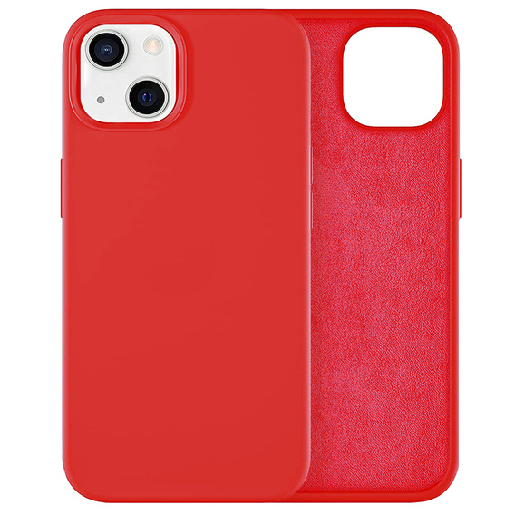 Case for iPhone 13 Mini, Silicone Lite, red