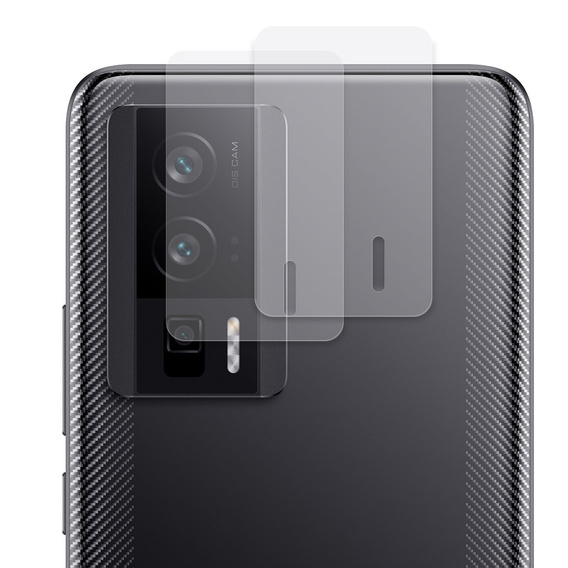 2x ERBORD tempered glass for camera to Xiaomi Poco F5 Pro, transparent