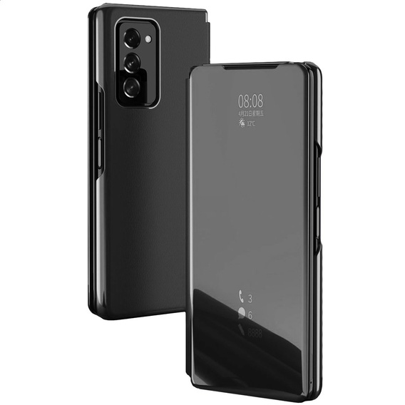 Case for Samsung Galaxy Z Fold 2 5G, Clear View, black