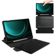 Keyboard case for Samsung Galaxy Tab S9 FE+ Plus, Rotary 360° Leather, black