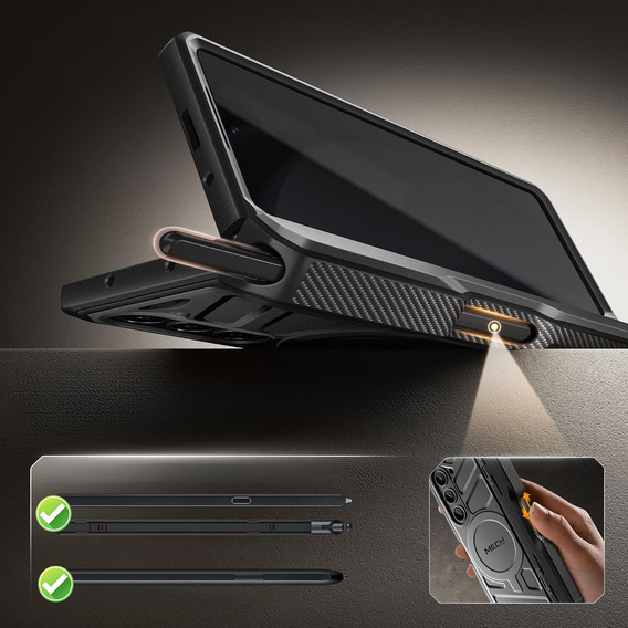 Case for Samsung Galaxy Z Fold 5, Tongate Compatible with MagSafe, black