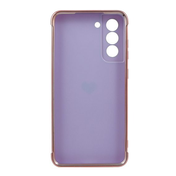 Case for Samsung Galaxy S21 FE, Electro heart, purple