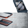 Case for Samsung Galaxy Z Flip 5, Suritch Full Body, dark blue