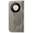 Flip case for Honor Magic 6 Lite 5G, Butterfly, grey