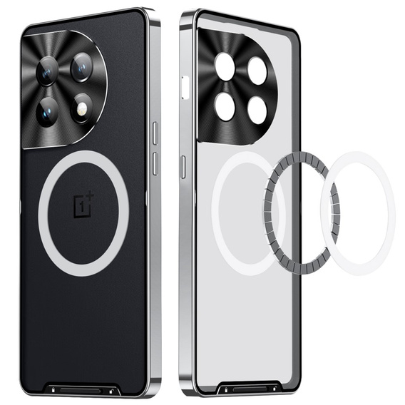Camera Protection Case for OnePlus 12 5G, CamShield MagSafe, transparent / silver