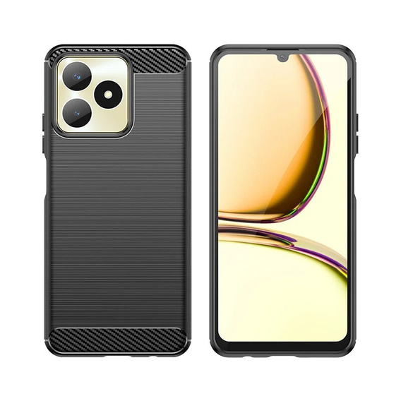 Case for Realme Note 50, Carbon, black