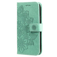 Flip case for Samsung Galaxy M34 5G, Mandala Flower, green