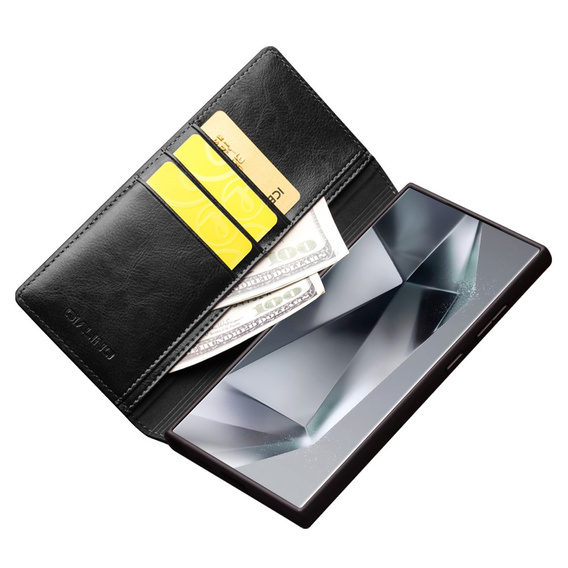 QIALINO Leather Wallet case with flap for Samsung Galaxy S24 Ultra