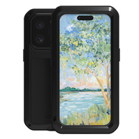 Love Mei Case for iPhone 16 Pro, armored with glass, black