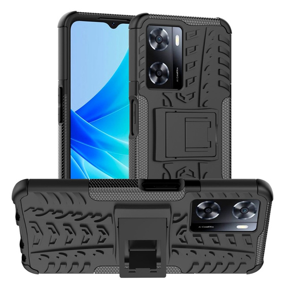 Case for Oppo A57s, Tire Armor, black
