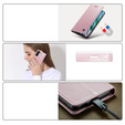 CASEME flip case for Samsung Galaxy S21 FE, Waxy Textupink, pink