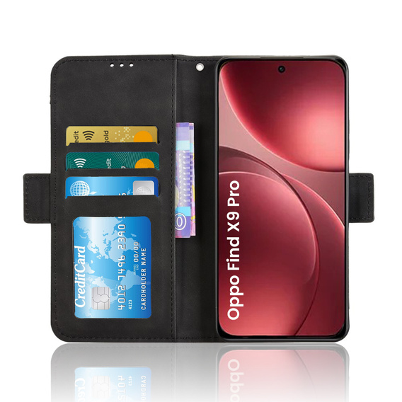 Card Slot Flip Case for Oppo Find X9 Pro