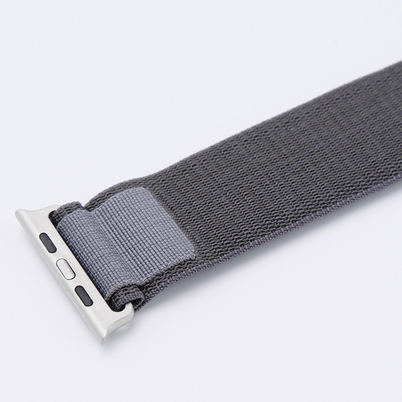 Nylon Strap for Apple Watch 1/2/3/4/5/6/7/8/SE/ULTRA 42/44/45/49mm, Grey