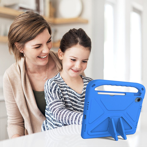 Children's case for iPad 11" 2025 A16 (11 gen.) / iPad 10.9" 2022 (10 gen.), with handle, blue