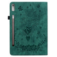 Flap case for Lenovo Tab P12, flower, green