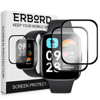 2x ERBORD Hybrid Glass for Xiaomi Redmi Watch 3 Active