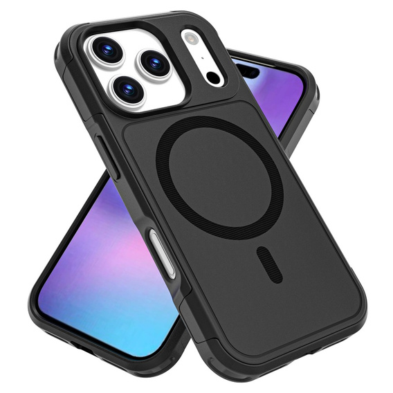 MagForce case for iPhone 17 Pro, for MagSafe, armoured, black