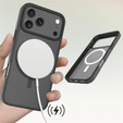 Matt Case for iPhone 17 Pro Max, for MagSafe, translucent black