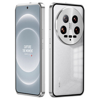 Case for Xiaomi 14 Ultra, Magnetic Dual Glass, silver
