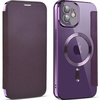 Flip case for iPhone 11, RFID Wallet MagSafe CamShield, purple