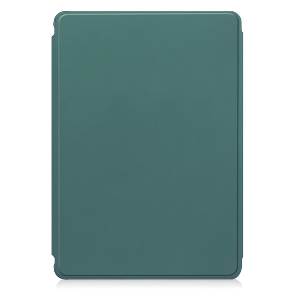 Keyboard case for Samsung Galaxy Tab S10 Lite / S10 FE / S9 FE, Rotary 360° Leather, dark green