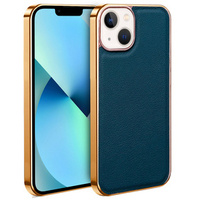 Case for iPhone 13, Cowhide Leather, green