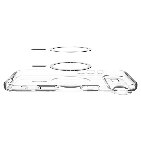 Spigen Ultra Hybrid MagSafe Case for iPhone Air, Clear/White