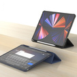 Case for iPad Pro 12.9" 2022/2021/2020 (6/5/4 gen.), Smart Pencil, with space for stylus, dark blue