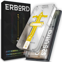 2x Tempered Glass for Samsung Galaxy S25 Ultra, ERBORD Easy App 9H Screen Protector