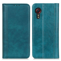 Case for Samsung Galaxy Xcover 7, Wallet Litchi Leather, green