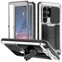 Armored case for Samsung Galaxy S24 Ultra, R-JUST, silver