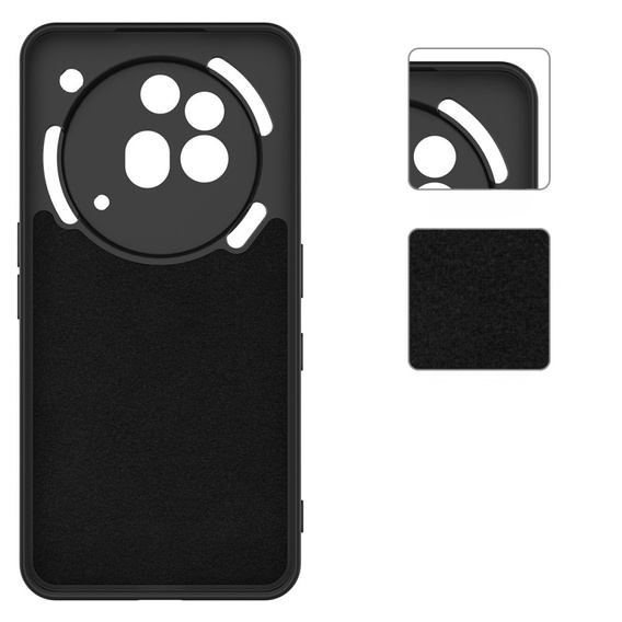 Case for Nothing Phone 3a Pro, Silicone Lite, black