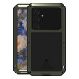 Love Mei Case for Samsung Galaxy S25+ Plus, armored with glass, green