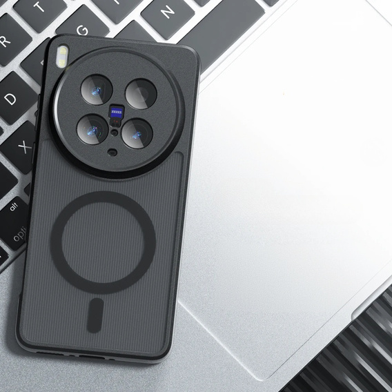 Case for Vivo X200 Pro 5G, for MagSafe, ERBORD Matt Case, black