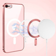 Case for iPhone 7 / 8, Electro MagSafe, pink + Screen Glass